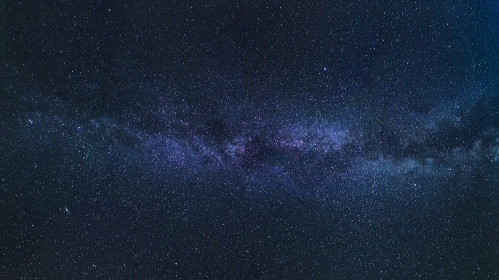 Beautiful starry night sky perfect for telescope observation